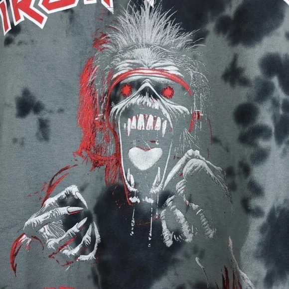 Iron Maiden Tie dye Graphic Tee Unisex S/M - Picture 3 of 7